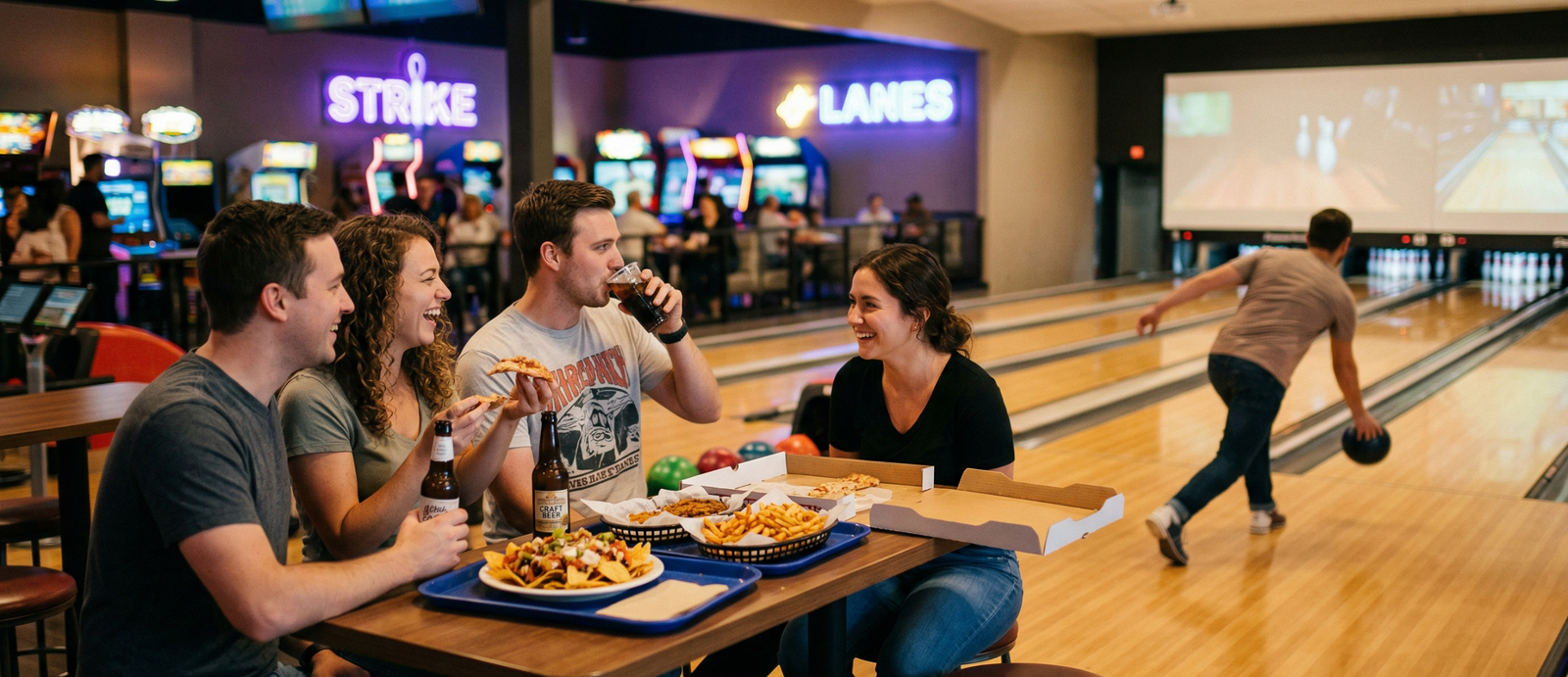 Food and drinks served at entertainment center in Cambridge New Zealand