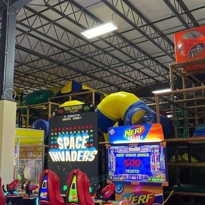 Arcade game machines and entertainment zone at Alley Arcade in Cambridge New Zealand